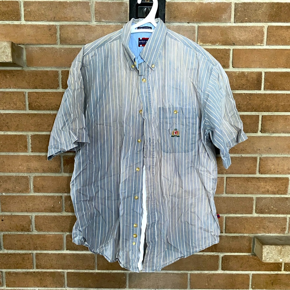 EUC VTG Bugle Boy Button Down T-Shirt Men’s Med